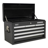 Sealey Topchest 6 Drawer with Ball-Bearing Slides Black AP33069B