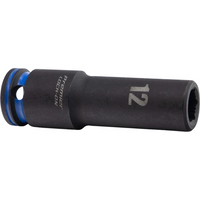 Sealey 1/2"Dr Lock-On Deep Impact Socket 12mm (Blue Coded Ring) AK5636M-19