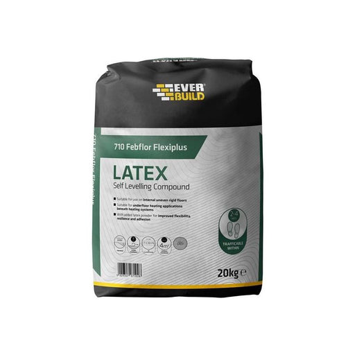 Everbuild Sika 710 Febflor Flexiplus Latex Grey 20kg Everbuild Sika - Town Tools