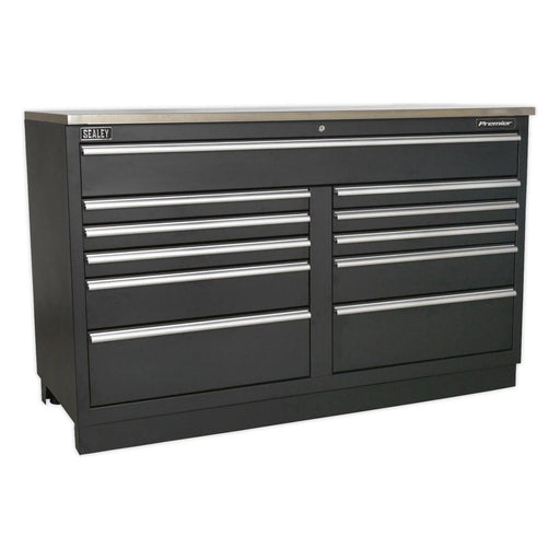 Sealey Modular Floor Cabinet 11 Drawer 1550mm Heavy-Duty APMS04 Sealey - Town Tools 
