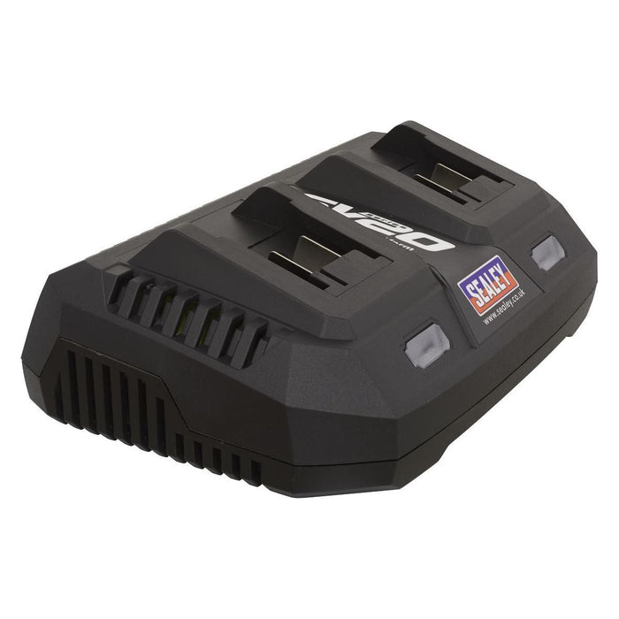 Sealey Dual Battery Charger 20V SV20 Series Lithium-ion CP20VMC2 Sealey - Town Tools 