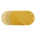 Gold Sanding Discs with Hook & Loop, 150mm, Assorted Grit - 120G, 180G, 240G, 320G, 400G, 15 Dust Extraction Holes (Pack of 10) Draper - Town Tools