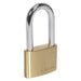 Sealey Brass Body Padlock Long Shackle 60mm Sealey - Town Tools 