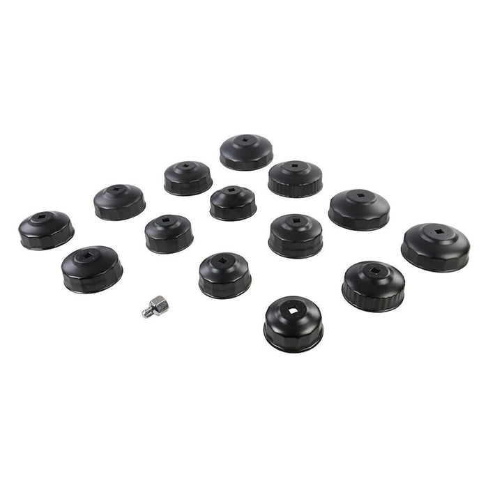 Silverline Oil Filter Wrench Set 15pce 65 - 93mm