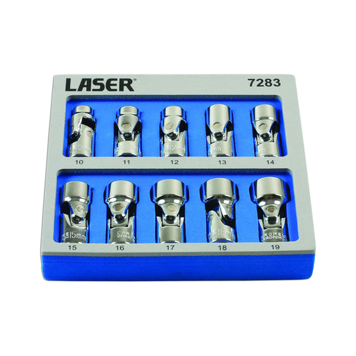 Laser Universal Joint Socket Set 3/8"D 10pc 7283 Laser - Town Tools 