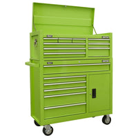 American Pro American PRO Topchest & Rollcab Combination 15 Drawer - Green