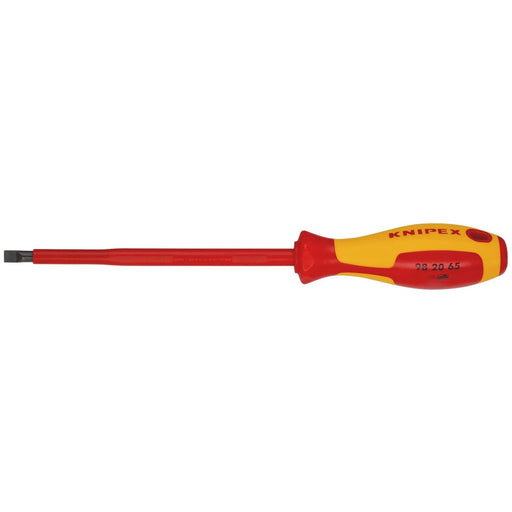 Draper Knipex 98 20 65 VDE Insulated Slotted Screwdriver, 6.5 x 150mm Draper - Town Tools