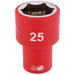 Draper Fully Insulated VDE Socket, 1/2" Sq. Dr., 25mm 31961 Draper - Town Tools 