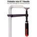 Teng Tools F-Type Clamp Swivel Handle 300 x 100mm Teng Tools - Town Tools 