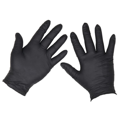 Sealey Extra Thick Powder-Free Disposable Nitrile Gloves, Large - Pack of 100 Sealey - Town Tools 
