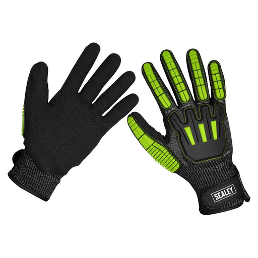 Sealey Cut & Impact Resistant Gloves Large Pair SSP39L Sealey - Town Tools 