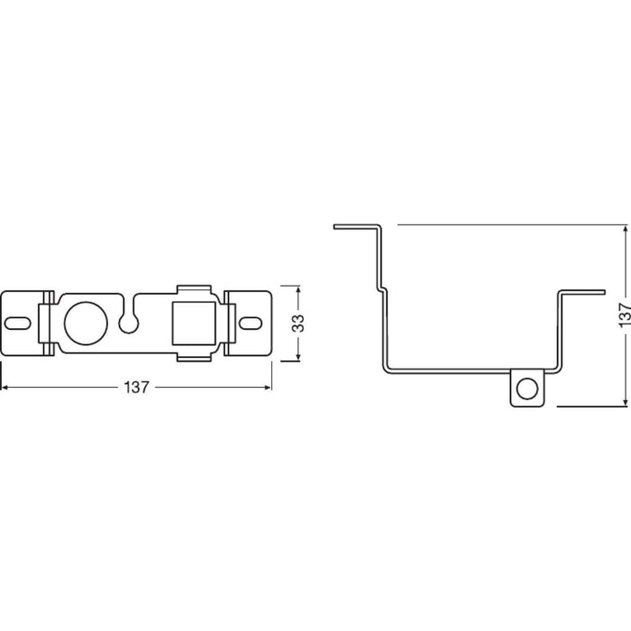 Osram LEDriving FOG additional mounting for Nissan models, FOG101-NIS-M, bracket Osram - Town Tools 