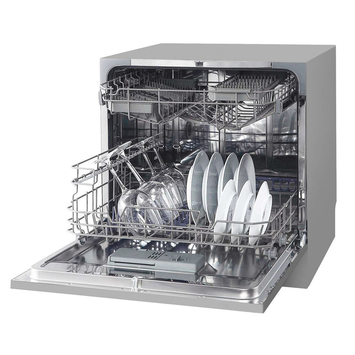 Baridi Tabletop Dishwasher 8 Place Settings 8L Capacity - Silver DH87 Baridi - Town Tools 