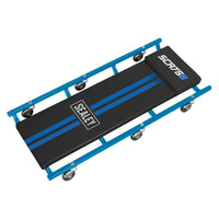 Sealey 36" Deluxe American-Style Creeper with Steel Frame & 6 Wheels Blue