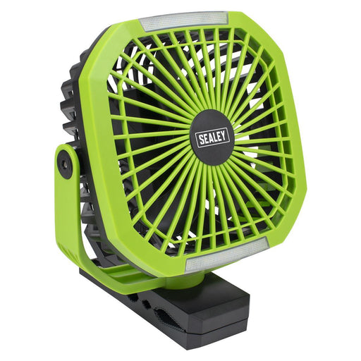 Sealey 4-Speed Portable Clip Fan with Worklight 8" SCF8WL Sealey - Town Tools 