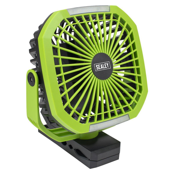 Sealey 4-Speed Portable Clip Fan with Worklight 8" SCF8WL Sealey - Town Tools 