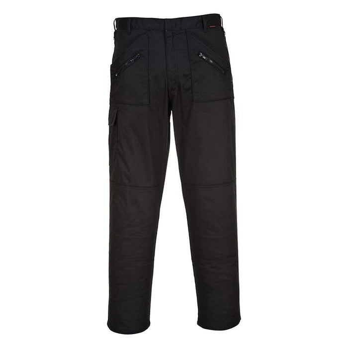 Portwest Action Trousers - Black - 34in. Waist (Short)