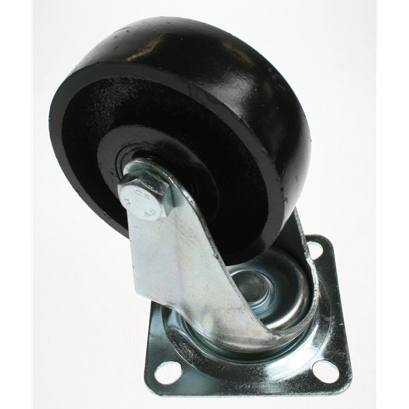 Sealey Wheel, swivel castor, 4-bolt fix (D:100 W:32 B:12 H:141)