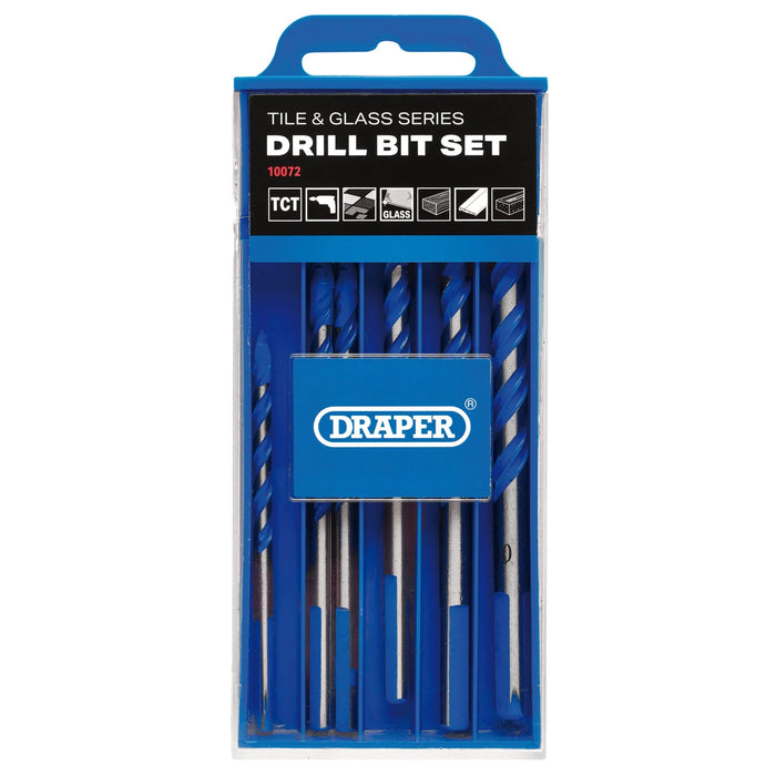 Draper TCT Tile and Glass Drill Bit Set (6 Piece) - DBTGS1