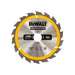Dewalt Power Tools Portable Construction Circular Saw Blade 190 x 30mm x 18T DeWALT Power Tools - Town Tools