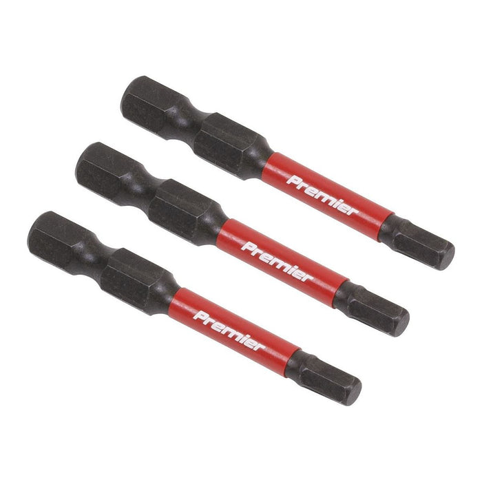 Sealey Hex 4mm Impact Power Tool Bits 50mm 3pc AK8237 Sealey - Town Tools 