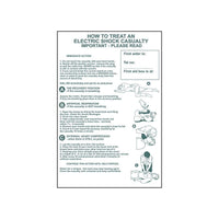 Scan How To Treat An Electric Shock Casualty - PVC Sign 400 x 600mm