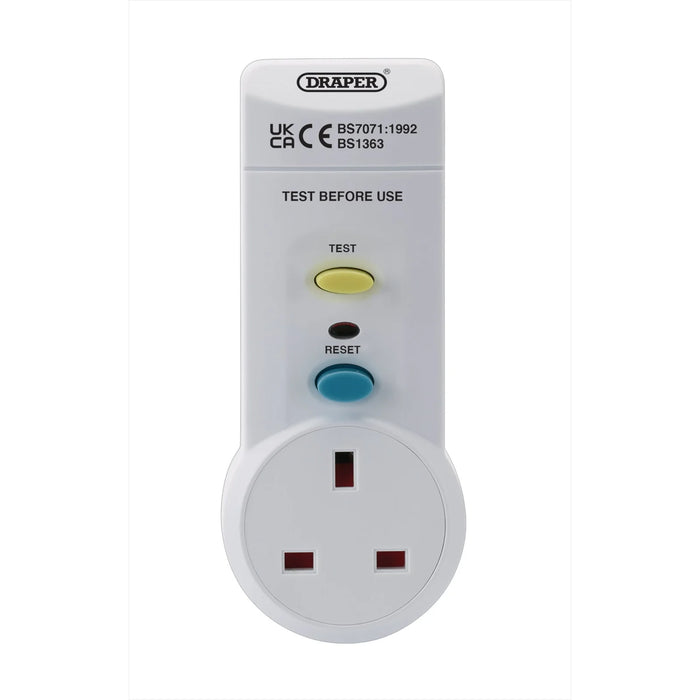 Draper RCD Adaptor, 220-250v/50Hz, 13 AMP - RCD3/B