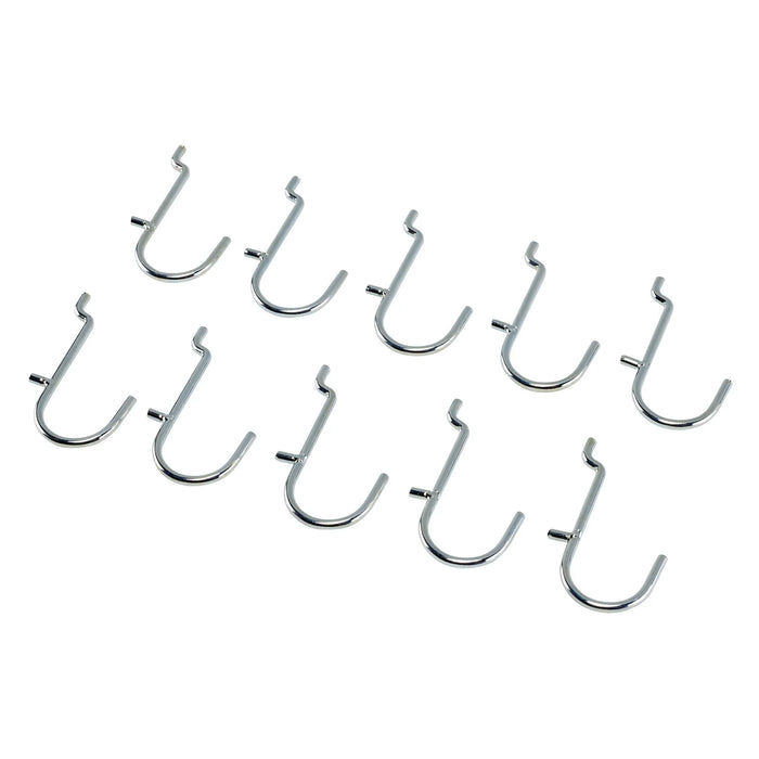 Draper Metal J-Hooks for Back Panel/Pegboard (Pack of 10) - AMS400-JH