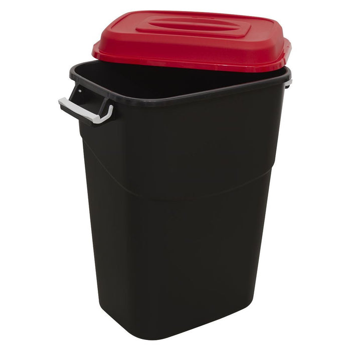 Sealey Refuse/Storage Bin 95L Red BM95R Sealey - Town Tools 