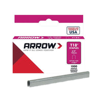 Arrow T18 Staples 10mm (3/8in) (Box 1000)