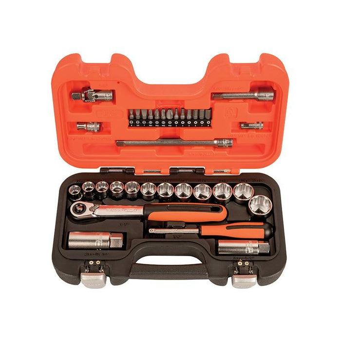 Bahco SL34 3/8in Drive Socket & Mech Set, 34 Piece Bahco - Town Tools