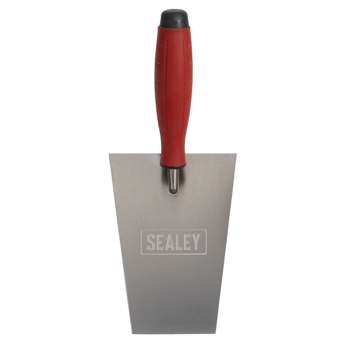 Sealey Stainless Steel Masonry Trowel with Rubber Handle 160mm T1203 Sealey - Town Tools 