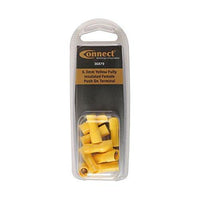 Tool Connection Yellow Fully Insulated Female Push On Terminal 6.3mm 10pc 36879