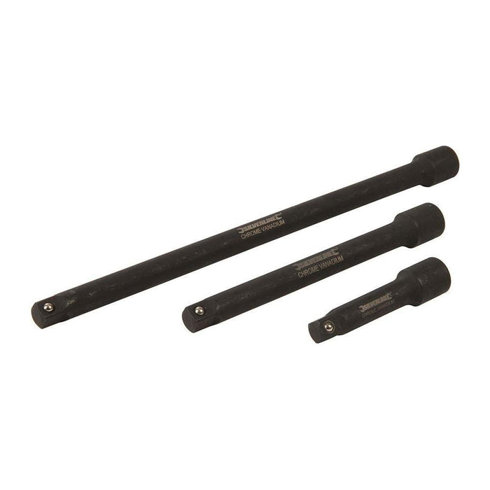 Silverline Impact Extension Bar Set 3/8" 3pce 75, 150 & 250mm Silverline - Town Tools 