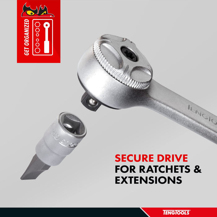 Teng Tools 1/4" Flat Bit Socket 4mm Teng Tools - Town Tools 