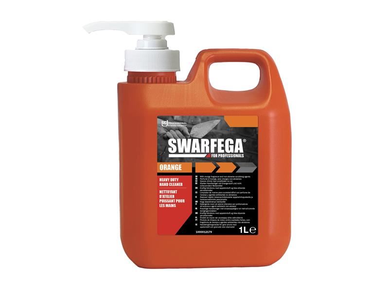 Swarfega Orange Hand Cleaner Pump Bottle 1 litre Swarfega� - Town Tools