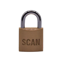 Scan Brass Padlock 25mm