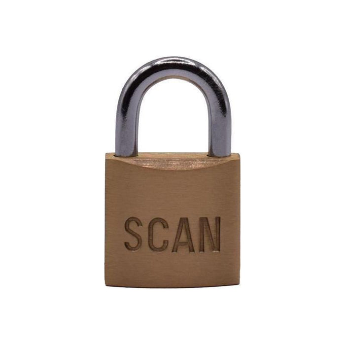 Scan Brass Padlock 25mm Scan - Town Tools