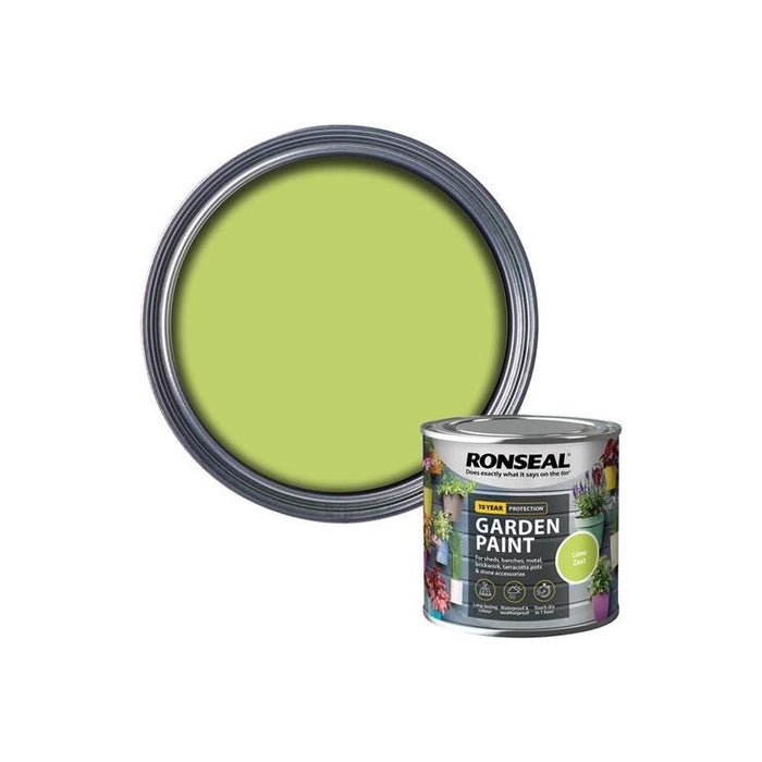 Ronseal Garden Paint Lime Zest 250ml Ronseal - Town Tools