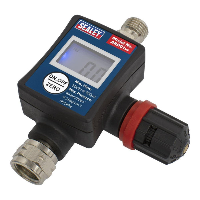 Sealey On-Gun Digital Pressure Regulator/Gauge ARD01 Sealey - Town Tools 