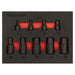 Premier Low Profile Impact Hex Socket Bit Set 1/4" & 3/8" Sq Drive 9pc Sealey Premier - Town Tools 