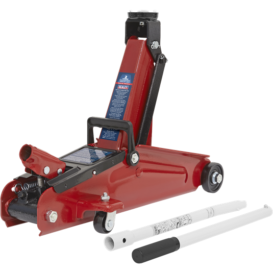 Sealey Trolley Jack 2 Tonne Short Chassis with Storage Case 1100CXD Sealey - Town Tools 