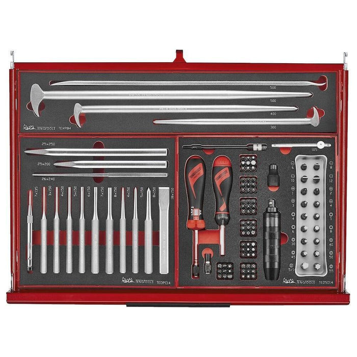 Teng Tools 26" PRO35™ stack FOAM tool kit 418 pieces red Town Tools - Town Tools