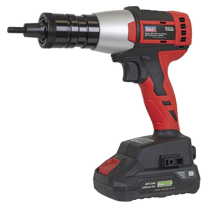 Sealey SV20 Series Brushless Cordless Nut Riveter 20 V - Body Only CP20VNR Sealey - Town Tools 