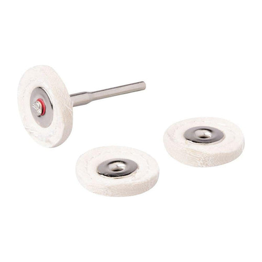 Silverline Rotary Tool Loose Leaf Buffing Wheel Kit 4pce 25mm Dia Silverline - Town Tools 