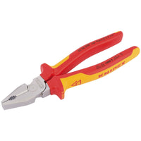 Draper Knipex 02 06 200 Fully Insulated High Leverage Combination Pliers, 200mm