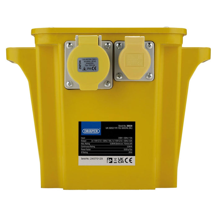 Draper 110V Portable Transformer, 5.0kVA Draper - Town Tools
