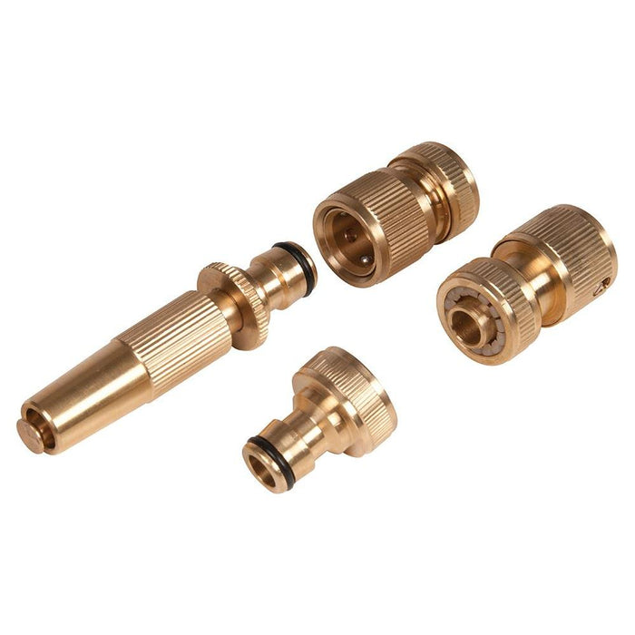 Silverline Fittings Set Brass 4pce 4pce Silverline - Town Tools 