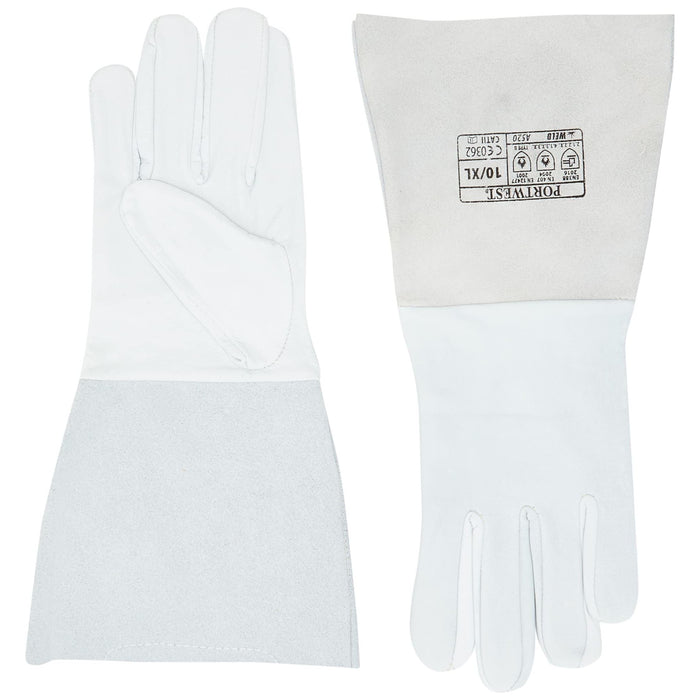 Portwest Premium Tig Welding Gauntlets - Grey - X Large Portwest - Town Tools 