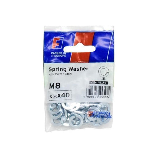 Forgefix Spring Washer M8 ForgePack 40 ForgeFix - Town Tools